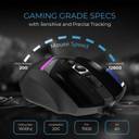 EVOFOX Blaze 12800 DPI Gaming Sensor and 8 Buttons RGB Wired Ambidextrous Optical Gaming Mouse  (USB 2.0, Grey)