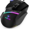 EVOFOX Blaze 12800 DPI Gaming Sensor and 8 Buttons RGB Wired Ambidextrous Optical Gaming Mouse  (USB 2.0, Grey)