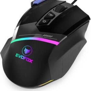 EVOFOX Blaze 12800 DPI Gaming Sensor and 8 Buttons RGB Wired Ambidextrous Optical Gaming Mouse  (USB 2.0, Grey)