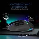 EVOFOX Blaze 12800 DPI Gaming Sensor and 8 Buttons RGB Wired Ambidextrous Optical Gaming Mouse  (USB 2.0, Grey)