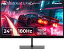 ZEBRONICS 60.96 cm (24 inch) Full HD IPS Panel with 280 Nits Brightness, Built-in Speakers, HDR10, 99% sRGB, 1 x DP, 1 x HDMI, 1 x 3.5mm Anti-glare Display Gaming Monitor (ZEB-IGM 101, ZEB-N24A)  (Frameless, Adaptive Sync, Response Time: 1 ms, 180 Hz Refresh Rate)